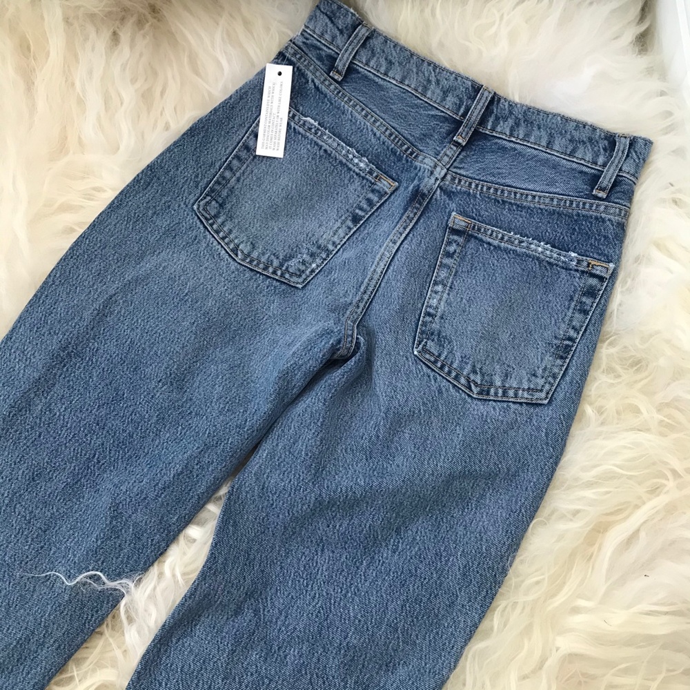 Free People Lita Ripped Straight Leg Jeans - Picture 6 of 10